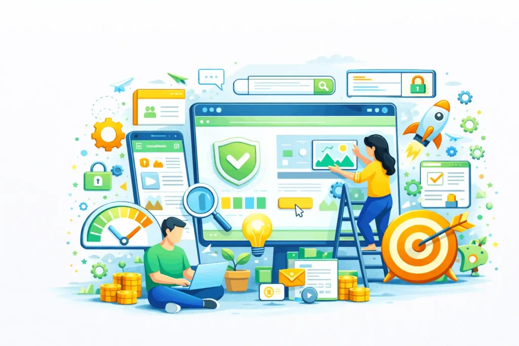 High-Converting Website Development We design and develop websites that solve real business problems and drive results.