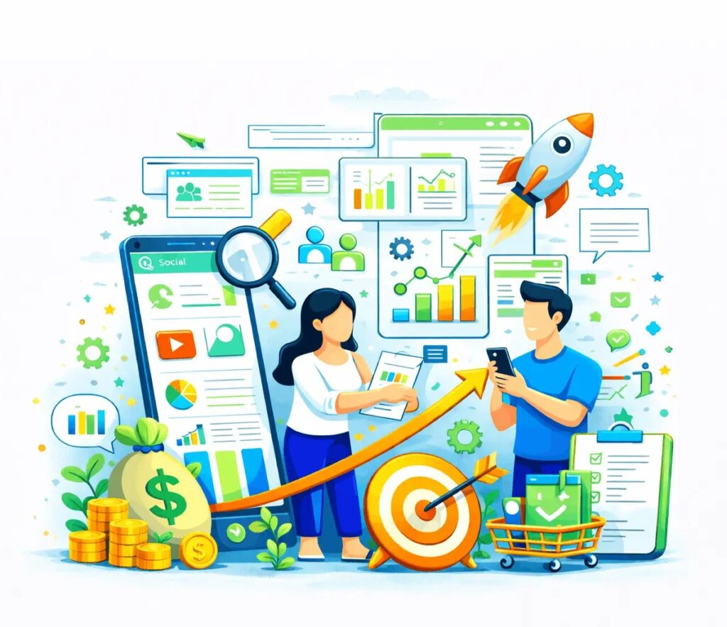 We are a results-driven and ROI-focused social media marketing agency helping businesses grow faster on social platforms through data-driven strategies that deliver real engagement, quality leads, and revenue growth.