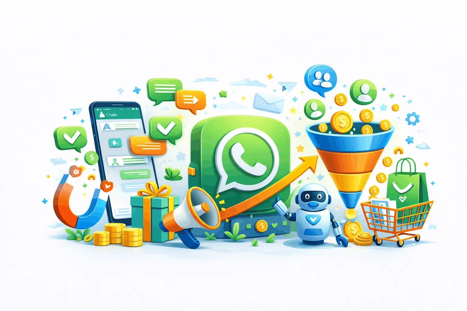 Generate Leads and Conversions Strategic messaging and automated campaigns guide users from inquiry to purchase efficiently.
