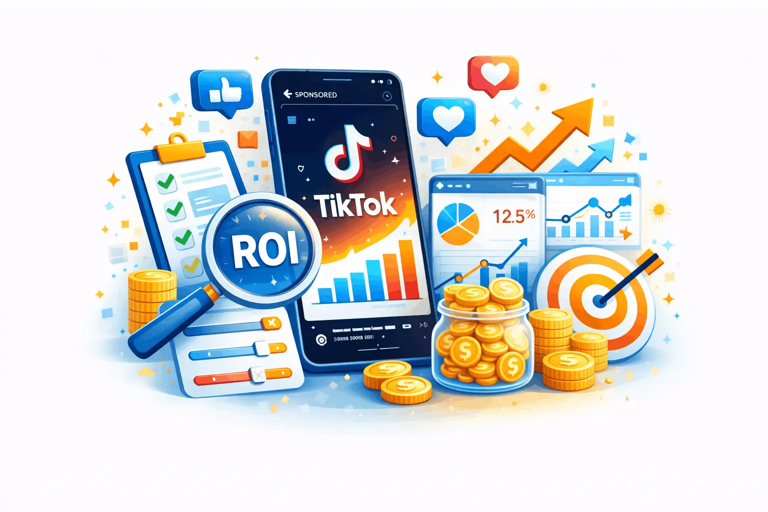 Track Performance and ROI Analytics show reach, engagement, clicks, and conversions, giving complete clarity on what works.