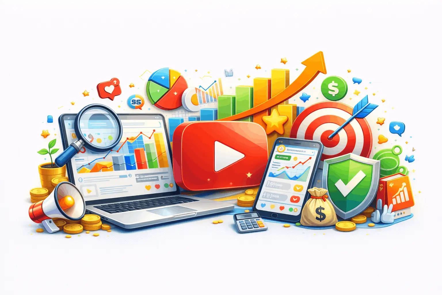 Track Performance and ROI Analytics provide insights on views, watch time, engagement, and conversions, helping you optimize campaigns efficiently.