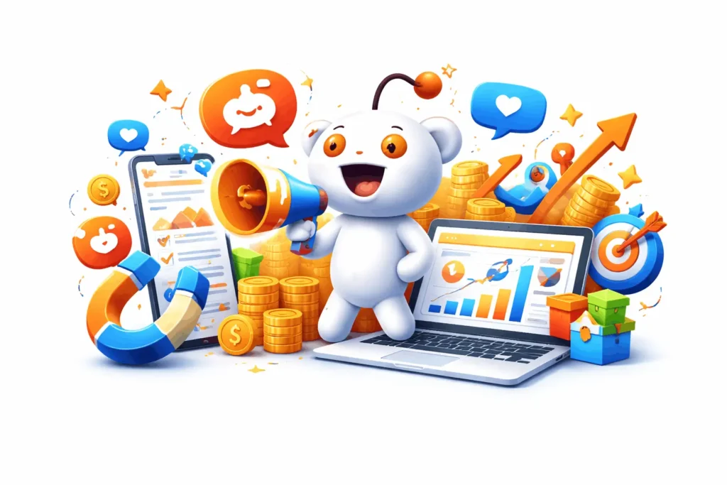 Reddit Marketing Most businesses on Reddit try posting randomly in subreddits, hoping someone will notice, but real Reddit marketing is much more than sharing links or promotions. It requires audience research, identifying the right subreddits, crafting value-driven posts, and running targeted ad campaigns to engage communities and convert them into leads and customers. Without the right approach, businesses get upvotes or comments but no qualified traffic, no measurable ROI, and no real business results. At Hayat Marketing, we help businesses grow smarter on Reddit by creating result-driven strategies that connect with relevant communities, build trust, and generate real leads and conversions. We focus on strategic content, subreddit targeting, and performance tracking to help your brand reach the right audience, engage them meaningfully, and achieve measurable growth within your budget and timeline. Ready to leverage Reddit to generate leads and grow your business?