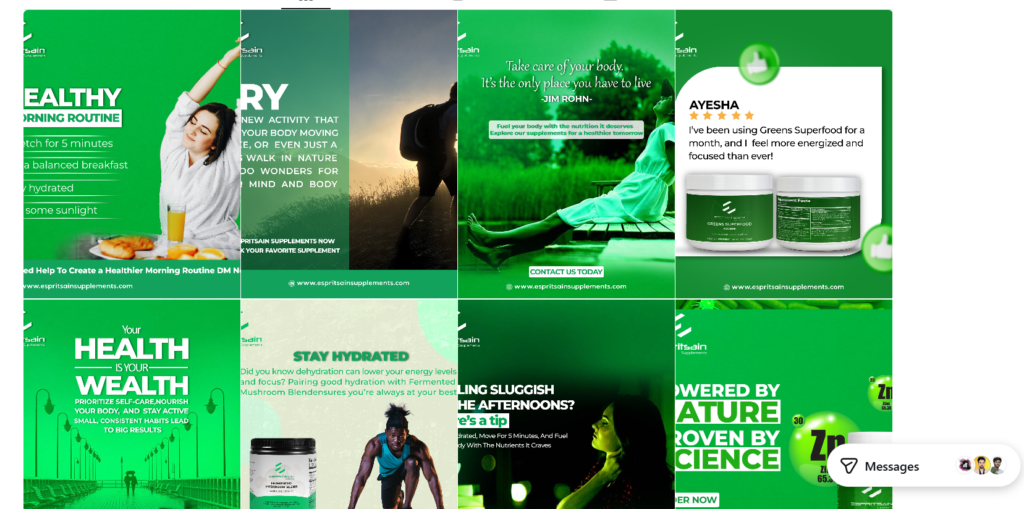 espritsainsupplements portfolio of Hayat Marketing